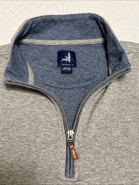 Johnnie-O Sully Slate Medium 1/4 Zip Sweater